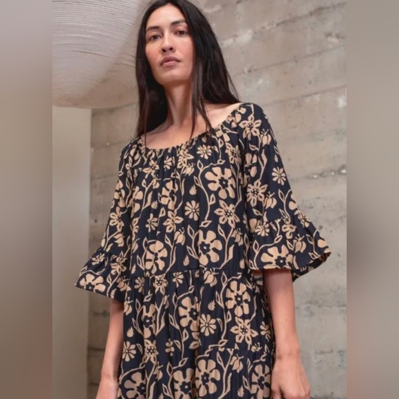 Natalie Martin Mesa Floral Midi Dress • Luxury Boho • $388 MSRP • Resort Wear - Picture 2 of 7